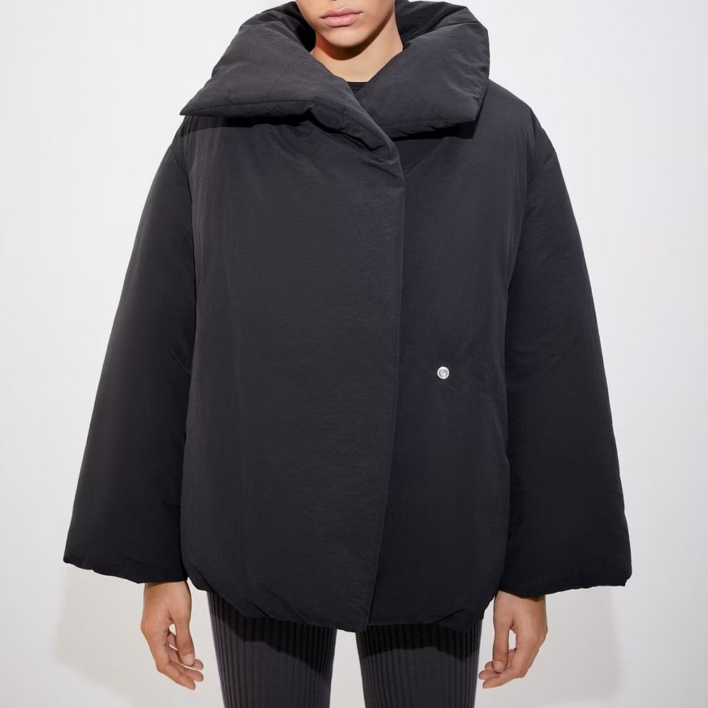 Mango Black Bomber Jacket
